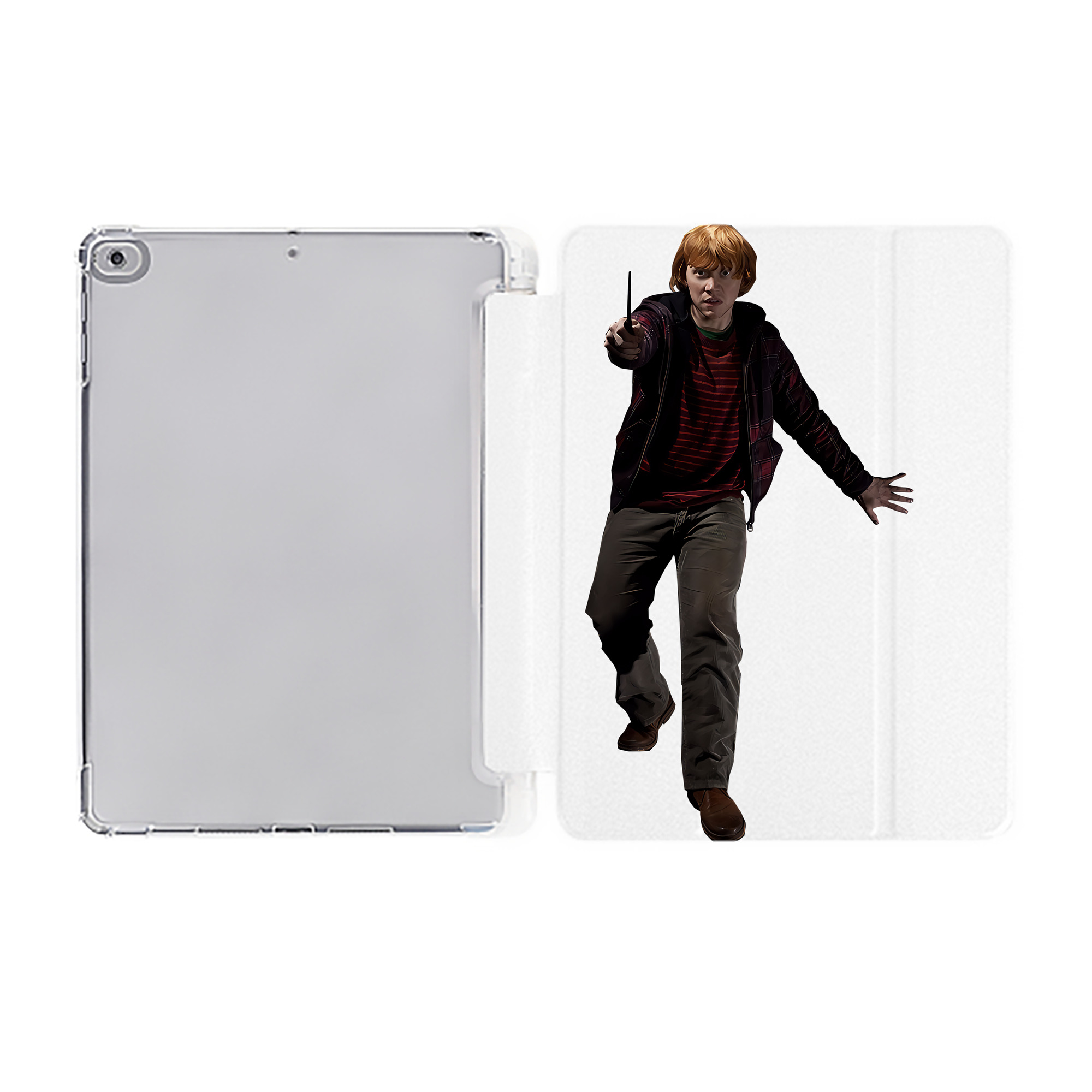 （画像用） Harry Potter ハリー・ポッターシリーズ IPad ケース ペン収納付き 三つ折りスタンド PUレザー×シリコン 対応機種9.5/10.5/10.9インチ